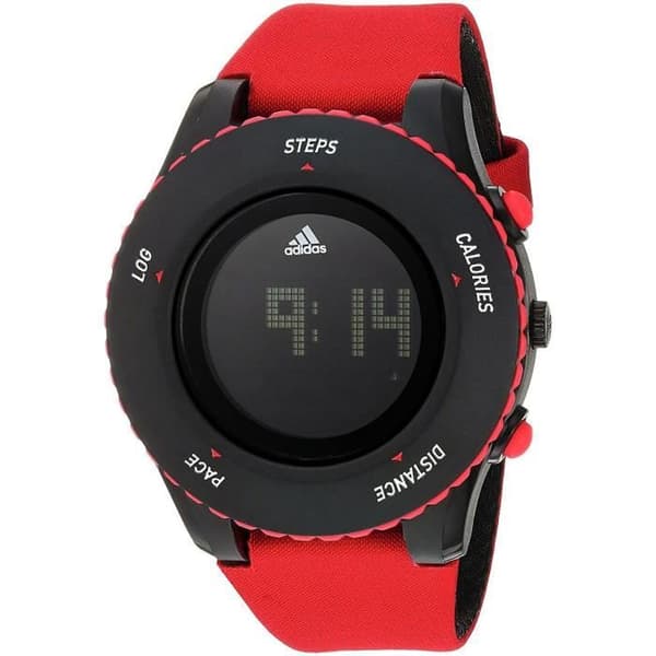 Klocka - ADIDAS - ADP3278 - Dam - Röd canvasrem - Plastfodral 45 mm