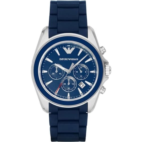 Klocka - Armani - AR6068 - Herr - Blå - Analog - Chic