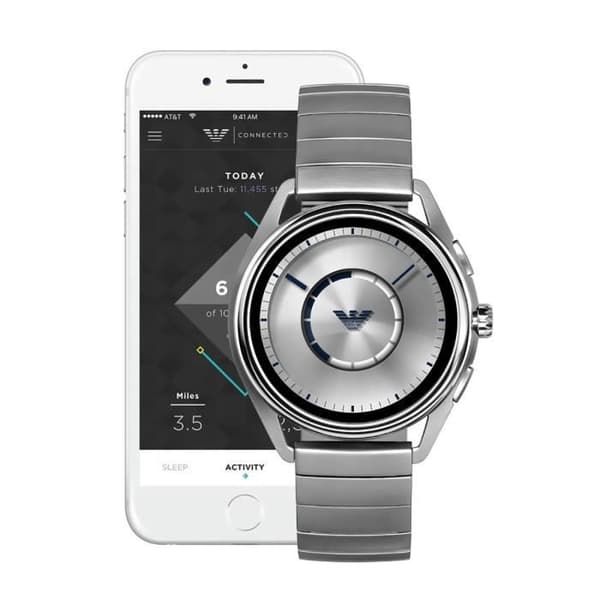 Montör Herr Emporio Armani Digital med Armband i Rostfritt Stål ART5006