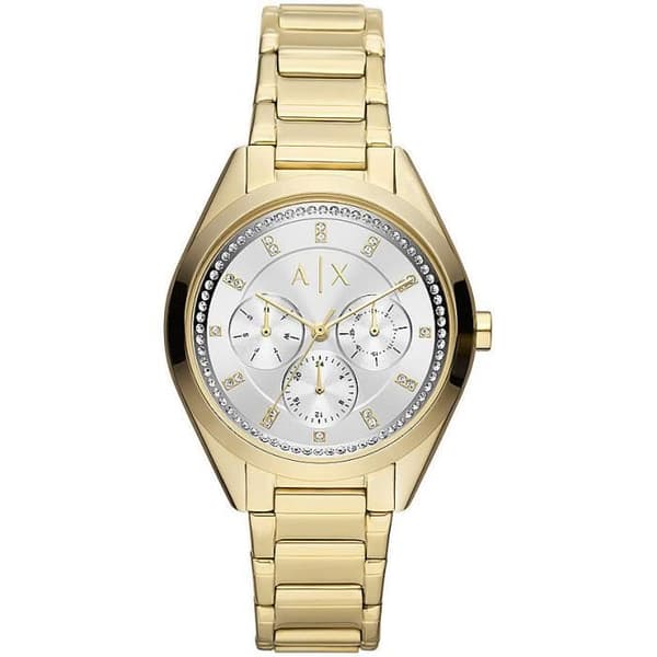 Armani Exchange Gold AX5657 damklocka - Multifunktion - Rostfritt stål - Kvarts