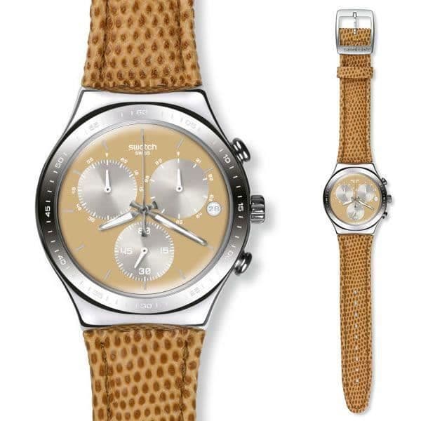 Klocka - SWATCH - Mod. YCS582 - Kvarts - Analog - Brunt läder