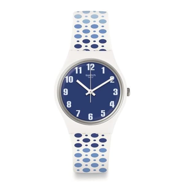 Klocka - Swatch - Paveblue - 34mm - Silikonrem - Quartz Swiss Made