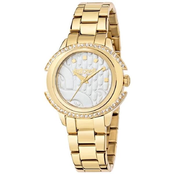 Damklocka - Just Cavalli - DECOR R725321650 - Kvarts - Analog - Guld, Grå