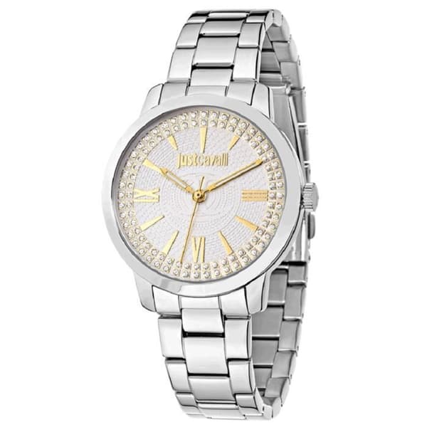 Damklocka - JUST CAVALLI - KLASS J R7253574 - Kvarts - Analog - Rostfritt stål