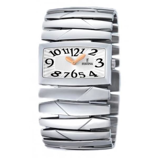 Damklocka - Festina - F167715 - Kvarts - Analog - Rostfritt stål