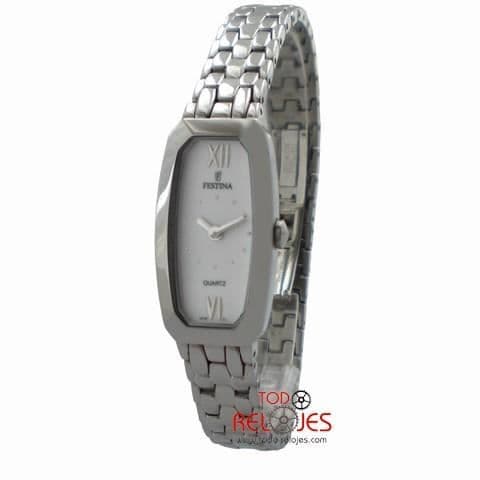 Klocka - FESTINA - F16108-1 - Kvarn - Analog - Vit Stål