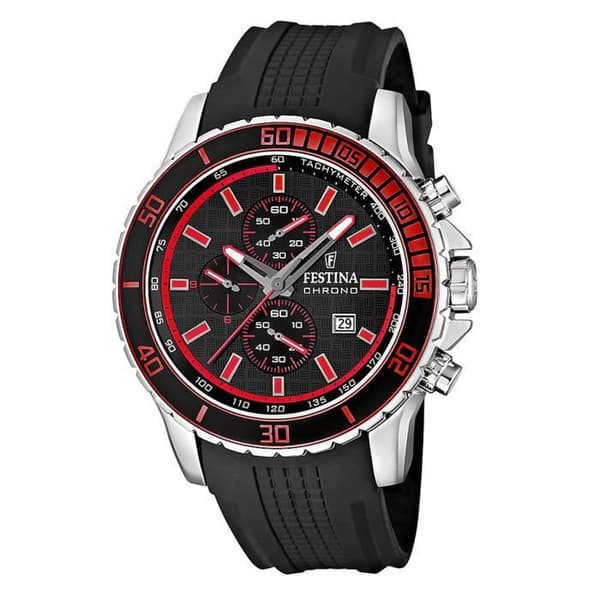 Klocka - FESTINA - F16561-5 - Kvarts - Analog - Svart harts