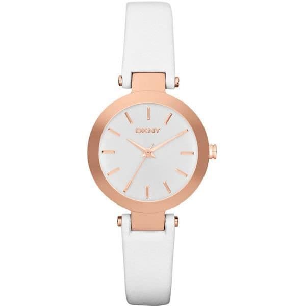 Damklocka - DKNY - SASHA NY8784 - Kvarts - Analog - Vit läder