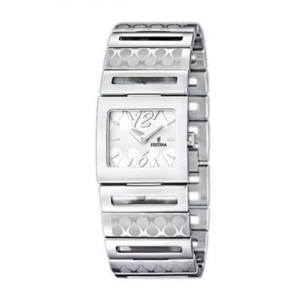 Klocka - FESTINA - F16773-3 - Kvarts - Analog - Vitt stål