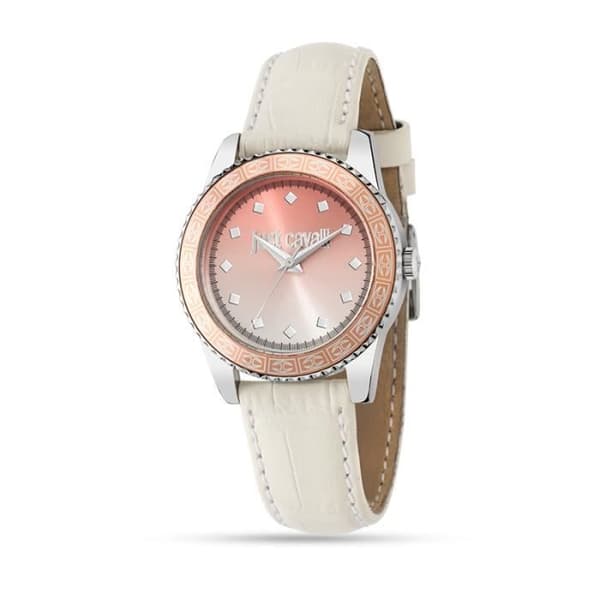 Klocka - Just Cavalli - R7251202507 - Dam - Läder - Kvarts - Rosa