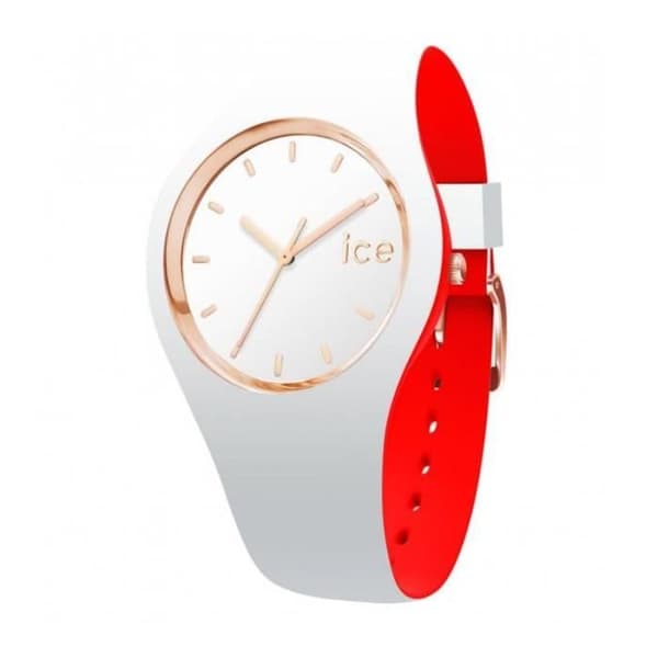 Klocka - Ice-Watch - ICE loulou Vitguld - Silikonrem - Analog display - Dam