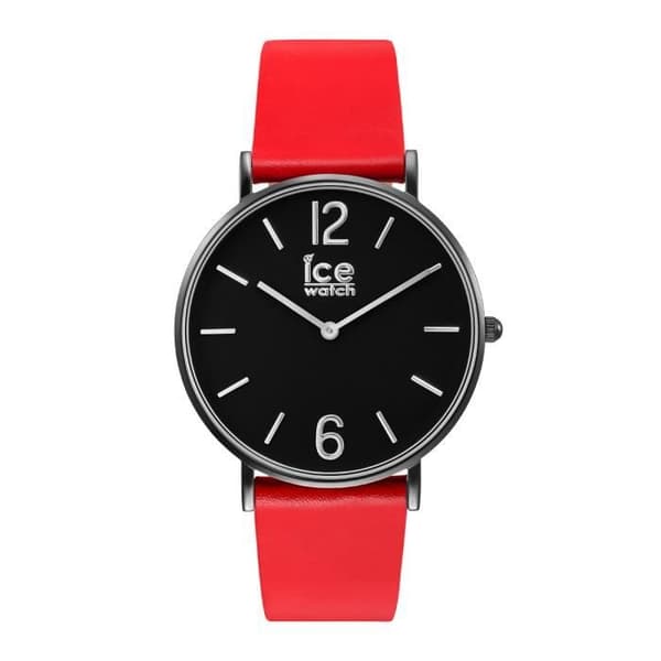 Montre Ice-Watch CITY tanner Röd för kvinnor med läderarmband - 001510 (Small)