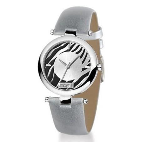 Klocka - Just Cavalli - R7251142615 - Silver - Läder - Analogisk