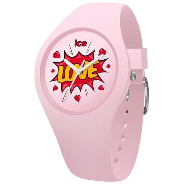 Damklocka - Ice Love - Splash Small IC015268 - Kvarts - Analog - Rosa