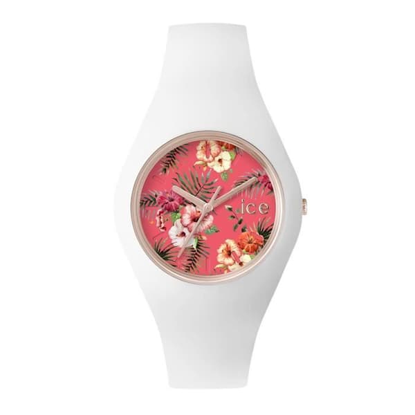 Klocka - Ice-Watch - ICE flower Lunacy - Vit - Silikon - Kvarts