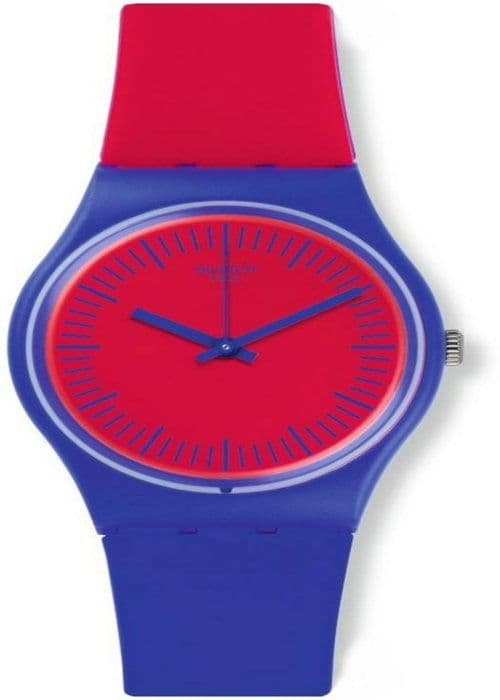 Klocka - Swatch - GS148 - Plastkåpa - Silikonarmband - 34 mm - Vattentålighet 30 m