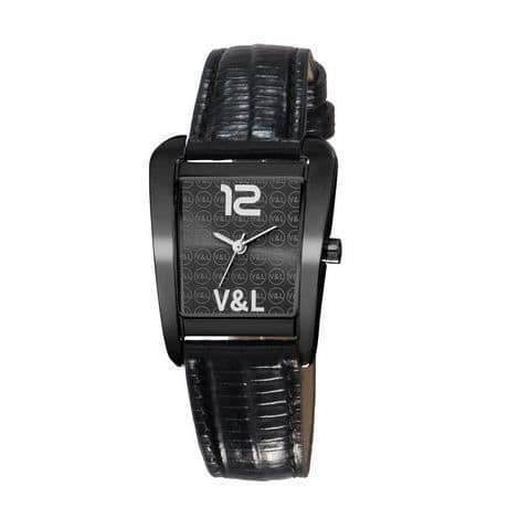 Kvinnoarmbandsur - V &amp; L - TATTOO VL063201 - Kvarts - Analog - Silverfärgad Läder