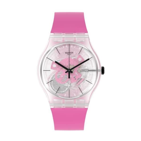 Klocka - SWATCH - PINK DAZE - 41mm - Silikon - Kvarts - Unisex