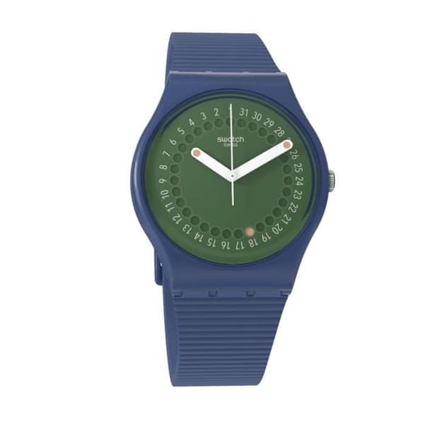 Klocka - SWATCH - CYCLES OF INDIGO - 34mm - Silikon - Vattentålighet 3 ATM