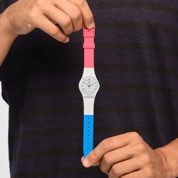 Klocka - SWATCH - GENT IN THE BLOCK - 34mm - Kvarts - Silikon - Vattentålighet 3 ATM