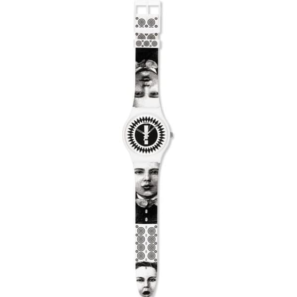 Klocka - Swatch - Reflekterande tid SUOZ125 - Kvarts - Analog - Rund