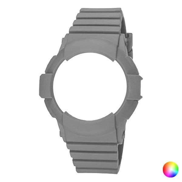 Klockarmband - Watx &amp; Colors - 43 mm - Färg: Grå - Material: Silikon - Stil: Trendig