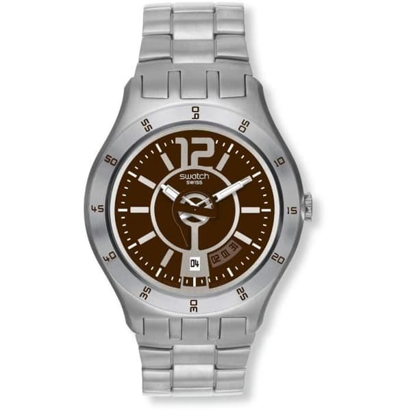 Klocka - Swatch - YTS406G - Kvarts - Analog - Brunt stål