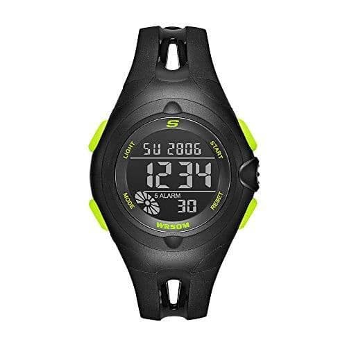 Skechers Open Centre Strap Digi' Quartz Plast And Polyuretan Casual Watch, Färg:svart (modell: Sr2079) UDOJV