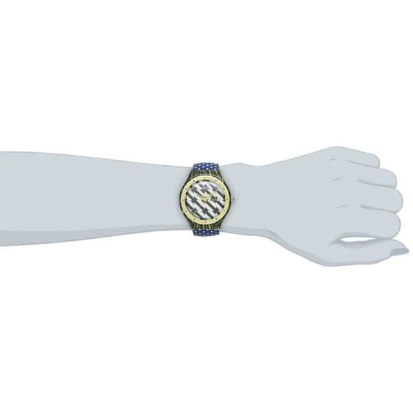 Klocka - Swatch - YGS7016 - Kvarts - Analog - Blått läder