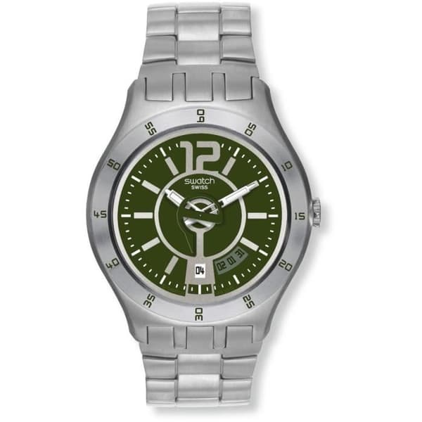 Klocka - Swatch - YTS407G - Kvarts - Analog - Grönt stål