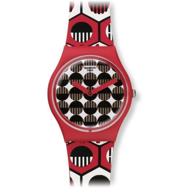 Klocka - Swatch - GR163 - Quartz - Analog - Röd - Resin