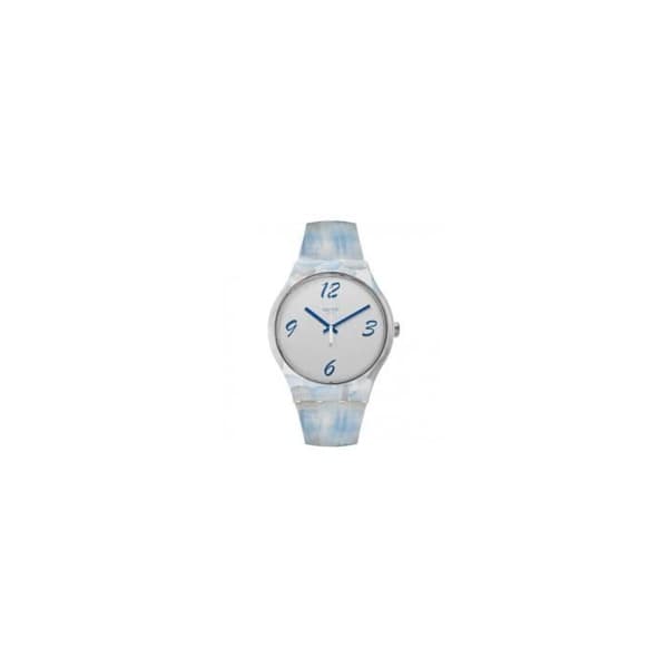Klocka - SWATCH - NEW GENT BLUQUARELLE SUOW149 - Färg Blå - Plastarmband - Vattentålighet 3 ATM