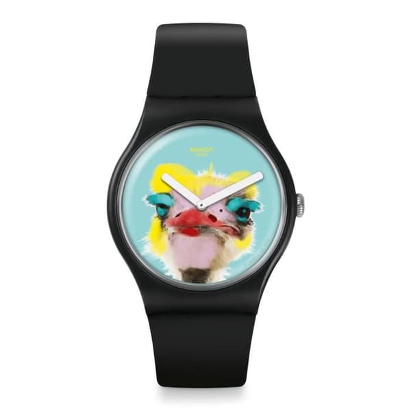 Klocka - Swatch - SUOB159 - 41mm - Svart silikon - Vattentät 30 Atm