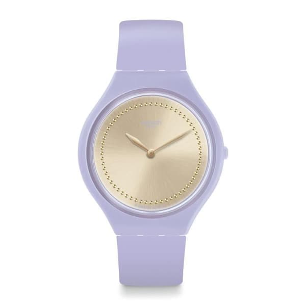 Klocka - Swatch - SVOV100 - 36,8 mm - Lila silikon - Vattentålighet 30 Atm