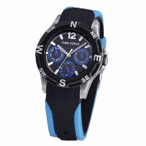 Klocka - Time Force - TF3199B03M - Kvarn - Analog - Svart