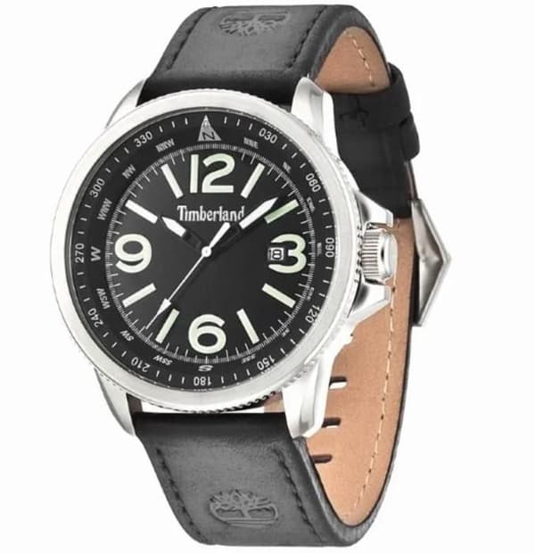 Klocka - Timberland - 14247JS-02 - Grönt läder - Dater - Vattentålighet 100m