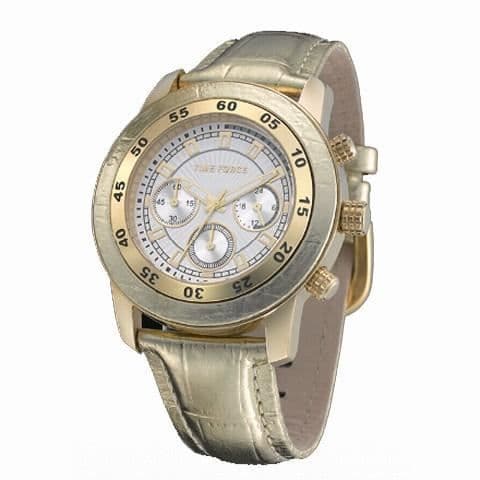 Klocka - Time Force - TF4005L16 - Kvarts - Analog - Grått läder