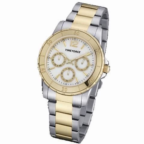 Klocka - Time Force - TF4191L19M - Kvarts - Analog - Guld