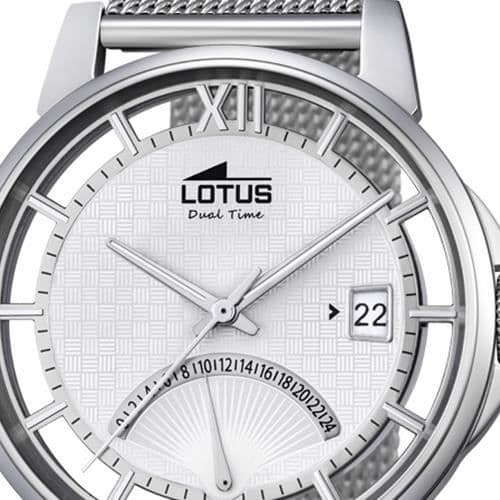 Klocka - LOTUS - UL18326-1 - Analog - Kvarts - Silver rostfritt stål