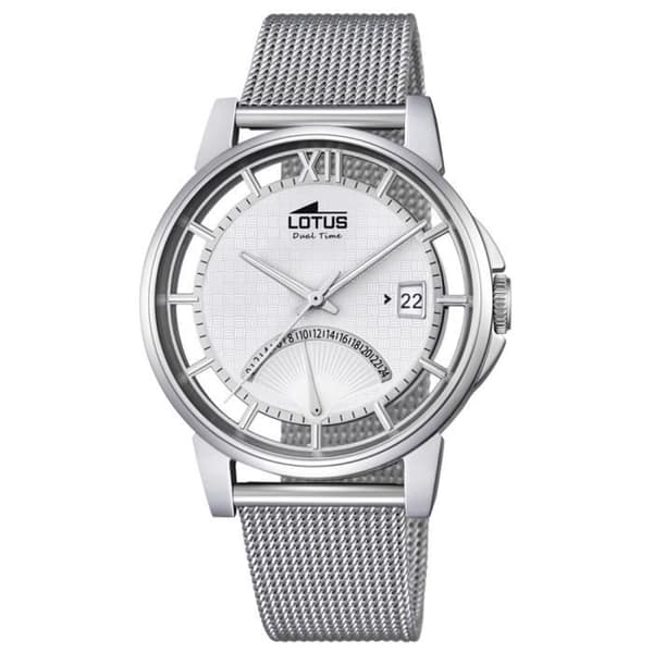 Klocka - LOTUS - UL18326-1 - Analog - Kvarts - Silver rostfritt stål