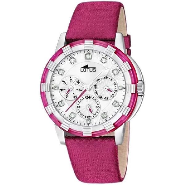 Kvinnoarmbandsur - LOTUS - GLEE 15746-F - Kvarts - Analog - Rosa läder