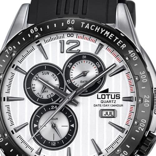 Klocka - LOTUS - UL18310-1 - Analog - Kvarts - Sport - Svart PU