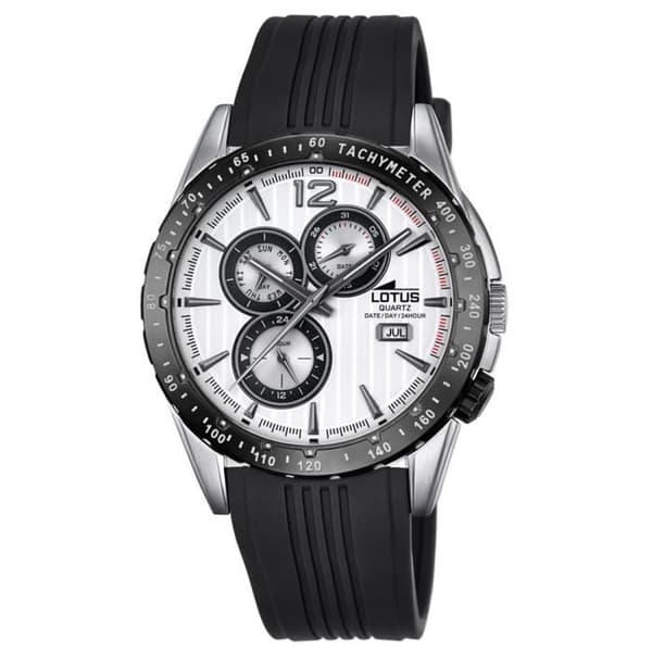 Klocka - LOTUS - UL18310-1 - Analog - Kvarts - Sport - Svart PU