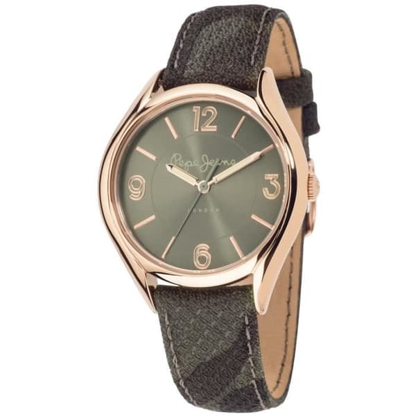 Klocka - PEPE JEANS - R2351101506 - Dam - Läder - Kvarts - Brun