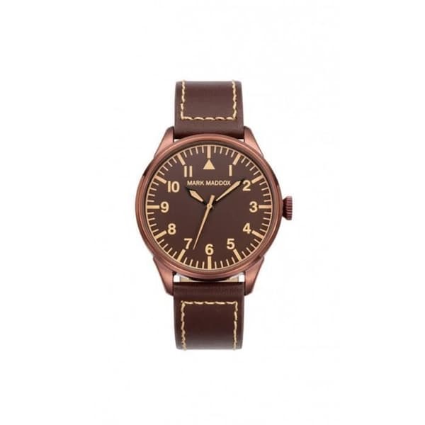 Klocka - MARK MADDOX - HC0010-44 - Quartz - Analog - Brunt Läder
