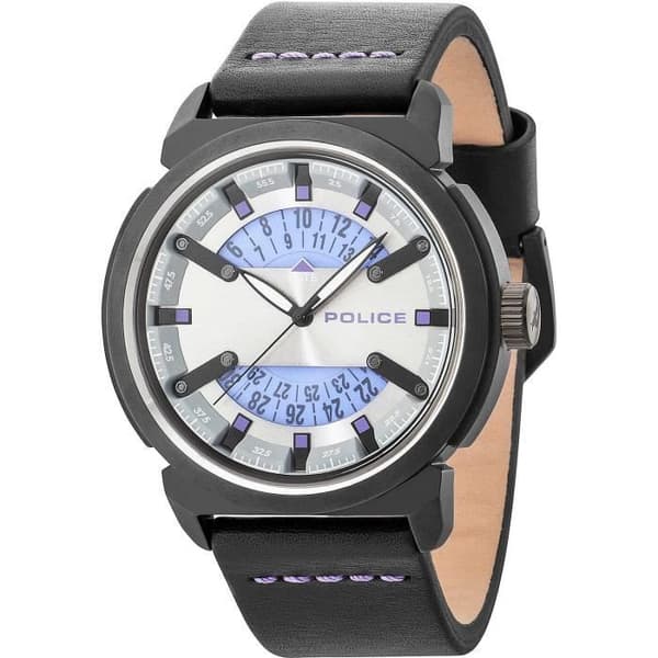 Klocka - POLISUR - R1451256002 - Kvarts - Analog - Svart läder