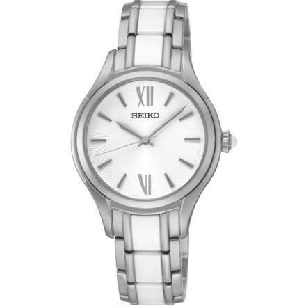 Klocka - Seiko - SRZ395P1 - Rostfritt stål - 5 ATM vattentäthet - Klassisk damstil
