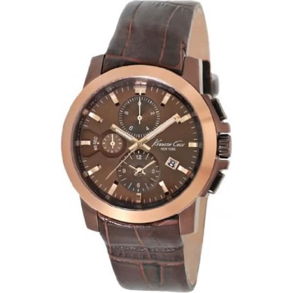 Herrur - Kenneth Cole - KC1884 - Analog - Kalvläder - Brun