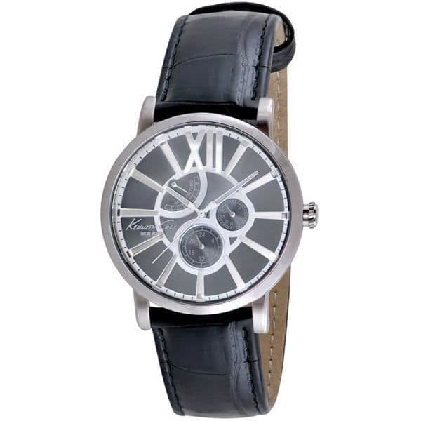 Klocka - KENNETH COLE - GRANT IKC1980 - Kvarts - Analog - Svart Silikon