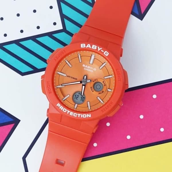 CASIO BGA-255-4AER Klocka - Dam - Kvarts - Röd - Plast